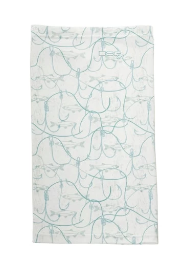 Emery Neck Gaiter - UPF 50+ - Pink Bones, Blue Fish Hooks Or White Coral 15 Emery Neck Gaiter - UPF 50+ - Pink Bones, Blue Fish Hooks Or White Coral - Image 13