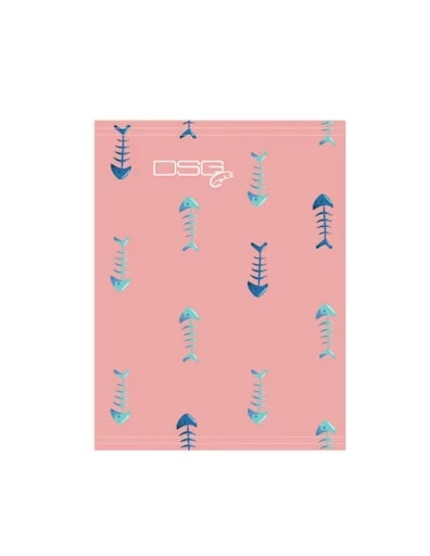 Emery Neck Gaiter - UPF 50+ - Pink Bones, Blue Fish Hooks Or White Coral 4 Emery Neck Gaiter - UPF 50+ - Pink Bones, Blue Fish Hooks Or White Coral - Image 2