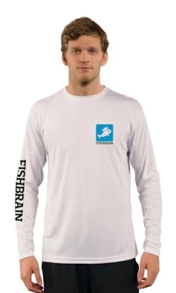 Men's Long-Sleeve Shirt - White -Fishing Tackle Shop DKsPfa4YtWOiHNfC37jVhJGNw