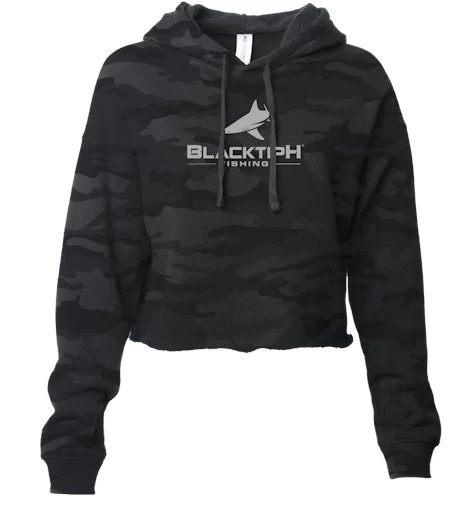 BlacktipH Ladies Long Sleeve Crop Hoodie 5 BlacktipH Ladies Long Sleeve Crop Hoodie - Image 3