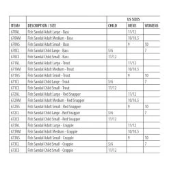 Fish Sandals, Trout, Youth Sizes -Fishing Tackle Shop M6FjGpWv1OqHUVow9m 7LbFw 1