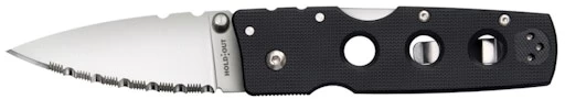 Cold Steel HOLD OUT 3" BLADE FULL SERRATED EDGE BLK S35VN 4 Cold Steel HOLD OUT 3" BLADE FULL SERRATED EDGE BLK S35VN - Image 2