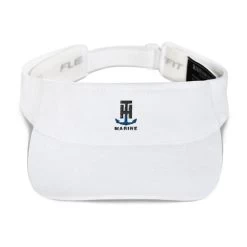 White Flex Fit Logo Visor