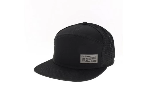 DSG Flat Brim Trucker Hat - Black/Black, Burgundy/Black, Straw/Black Or Marine Blue/Black 5 DSG Flat Brim Trucker Hat - Black/Black, Burgundy/Black, Straw/Black Or Marine Blue/Black - Image 3