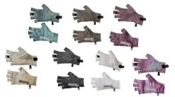 DSG Fishing - Jordy Fishing Gloves - UPF 50+ - Realtree® Aspect™ Camo: Sea Foam , River Bend, Cranberry, Key West, Charcoal, White Out, And Ocean Spray