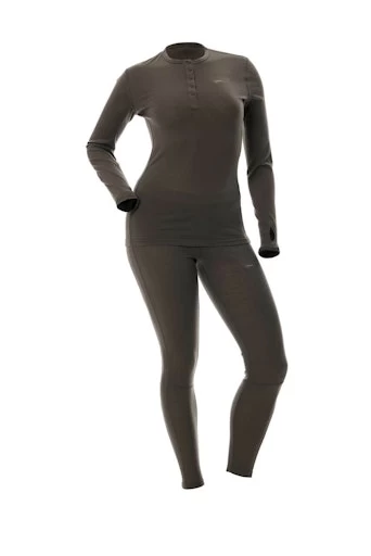 Merino Wool Base Layer Shirt - Grey 7 Merino Wool Base Layer Shirt - Grey - Image 5