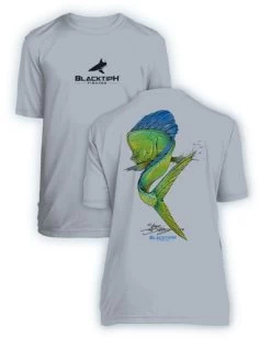 BlacktipH Youth Performance Short Sleeve Mahi Swim Featuring Steve Diossy Art -Fishing Tackle Shop mix7jqZO7f7jUtTFuXjZL4Ea8