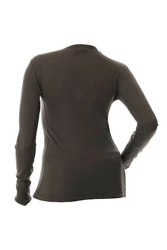 Merino Wool Base Layer Shirt - Grey 6 Merino Wool Base Layer Shirt - Grey - Image 4