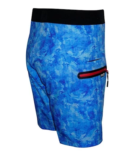 Men's Camo Hex Stretch Fishing Boardshort 6 Men's Camo Hex Stretch Fishing Boardshort - Image 4