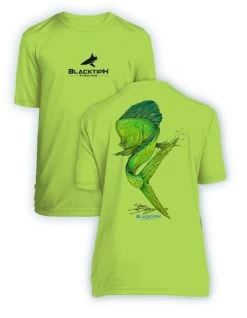 BlacktipH Youth Performance Short Sleeve Mahi Swim Featuring Steve Diossy Art -Fishing Tackle Shop zWh O9LXOm1QgDu rUiDNQsYE